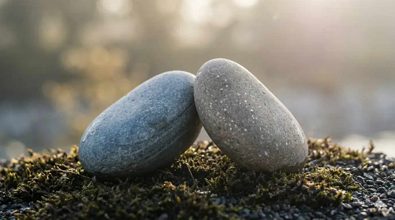 gestapelde stenen in balans als symbool voor rust in je lichaam bij stress