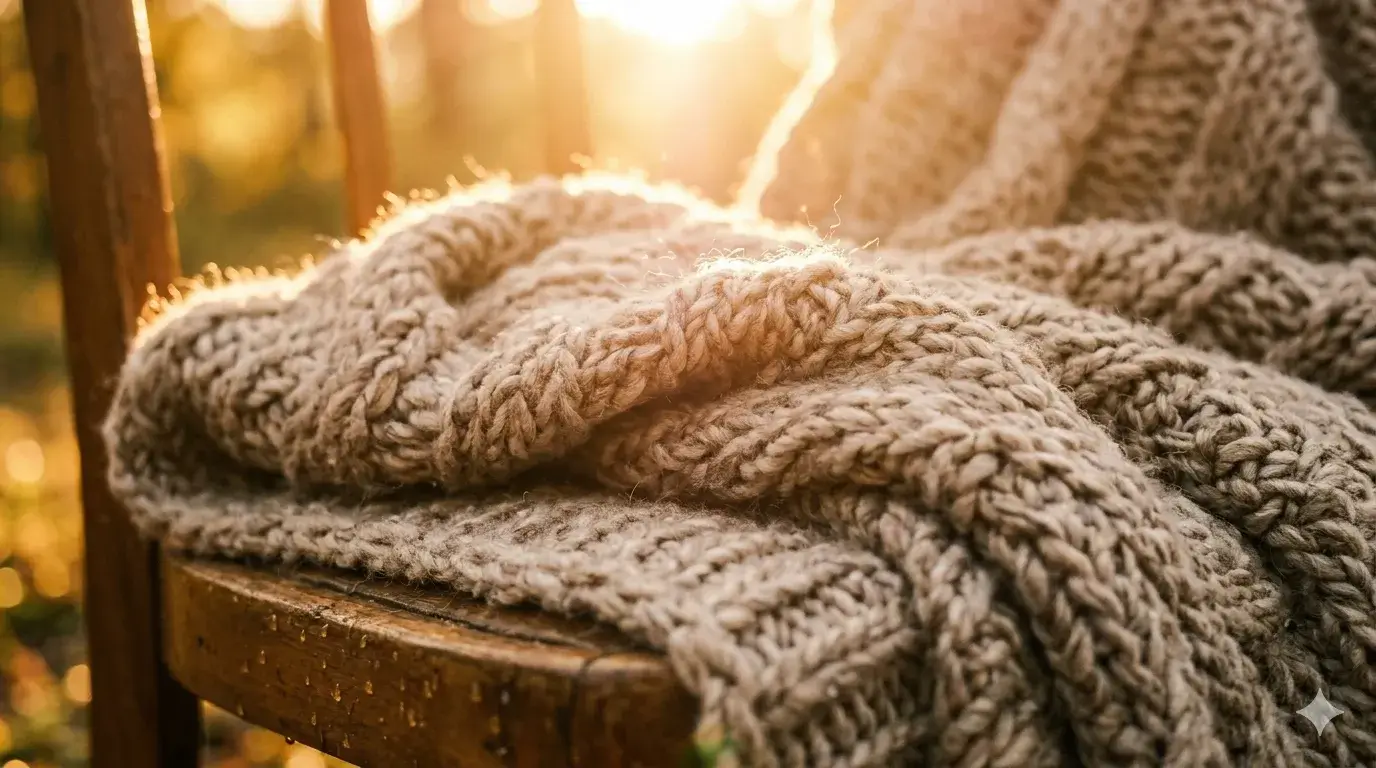 Rustige, vervaagde textuur die het gevoel van loslaten en niet hoeven symboliseert