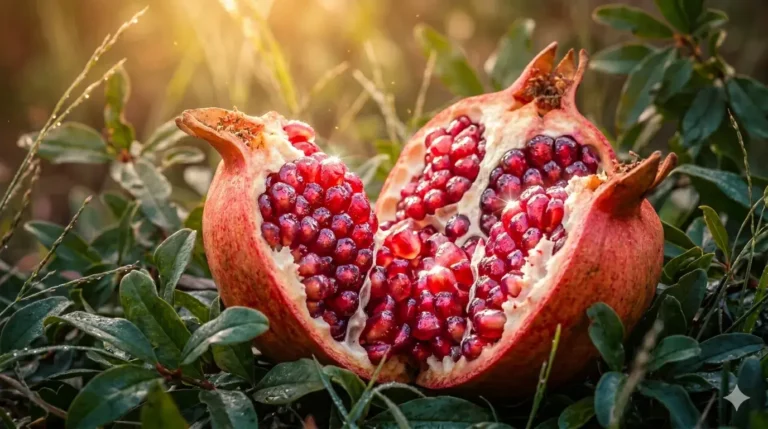 afgesloten van jezelf voelen, open granaatappel als symbool voor verborgen gevoel