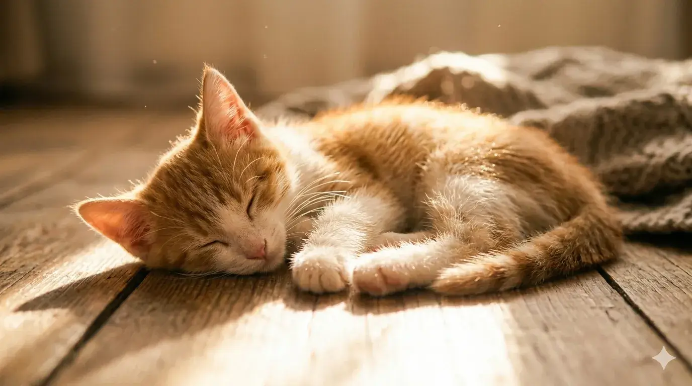 niet weten wat je wil, slapende kat als symbool voor verlangen dat nog niet helder is